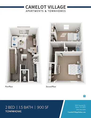 Floor plan 2 Bedroom TH