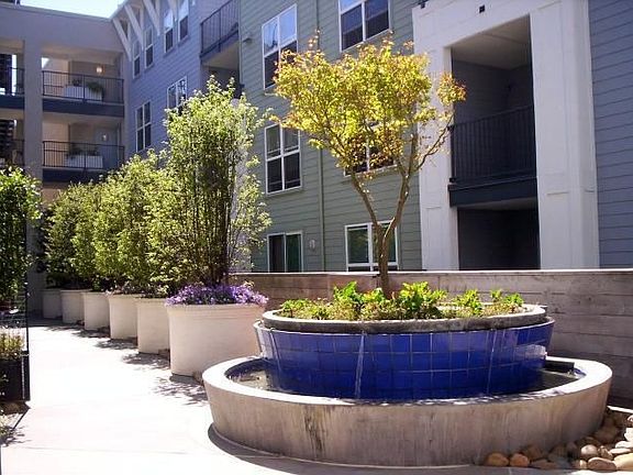 Fountain facing patio