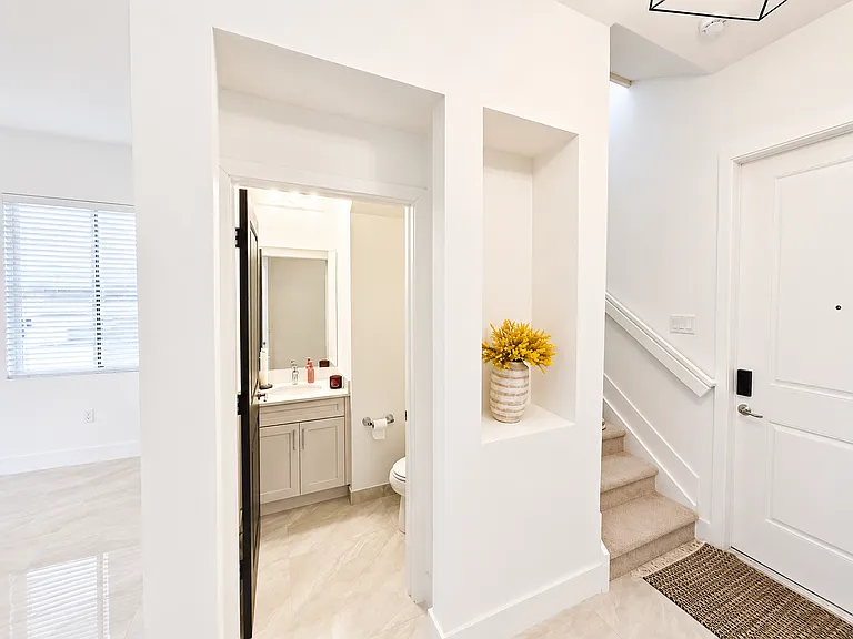 Half bathroom on 1st floor