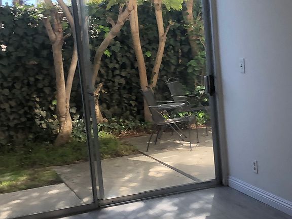 Bedroom door access to private yard