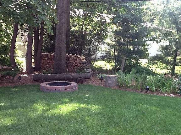 woods and firepit
						:
						a relaxing retreat