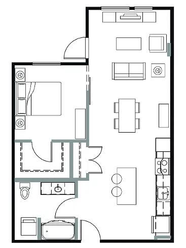 Floor plan A1J