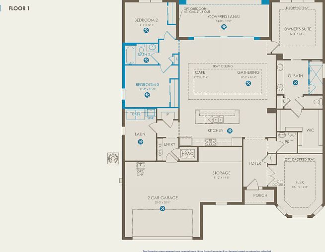 Stardom Floor Plan, Quick Move-in Home, Floor 1