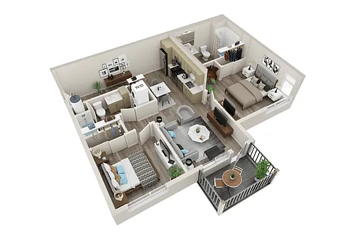 Floor plan Triple Falls