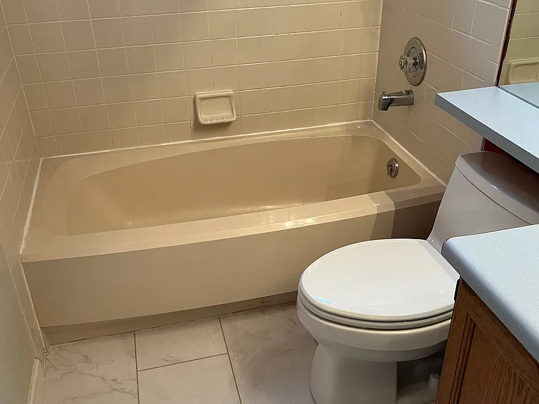 Upstairs bathroom - toilet view