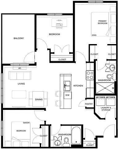 Floor plan 518