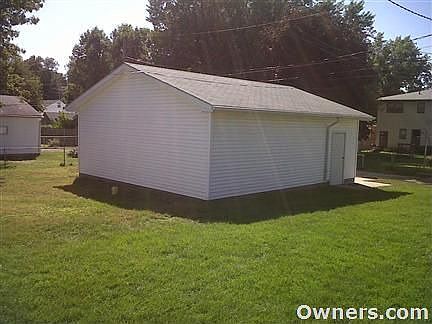2 car detached garage back view