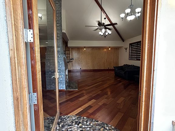 View inside from front door.