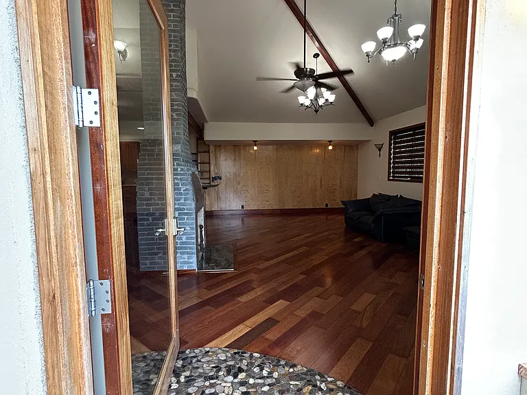 View inside from front door.
