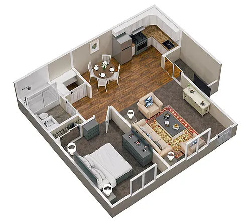 Floor plan 1 Bedroom