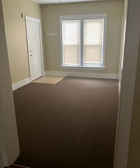 Living room and the front door