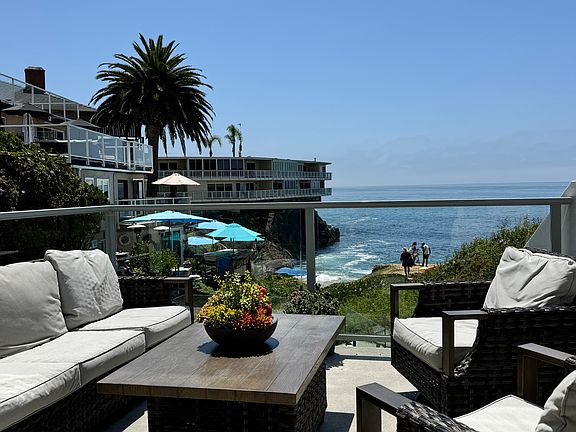 Large private ocean view deck