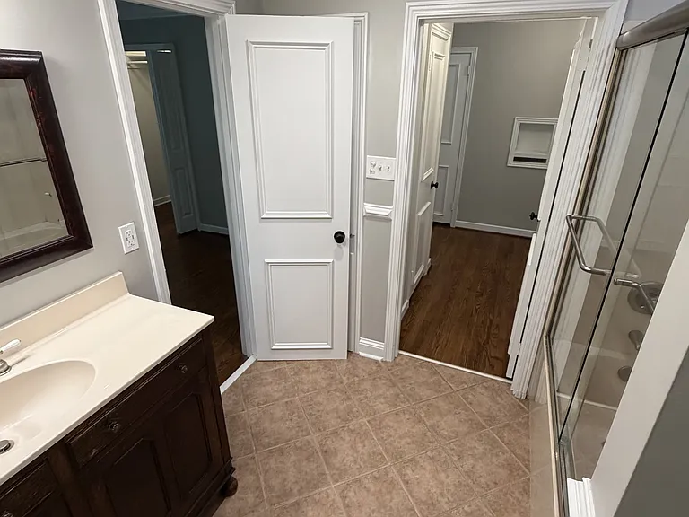 Hallway bathroom
