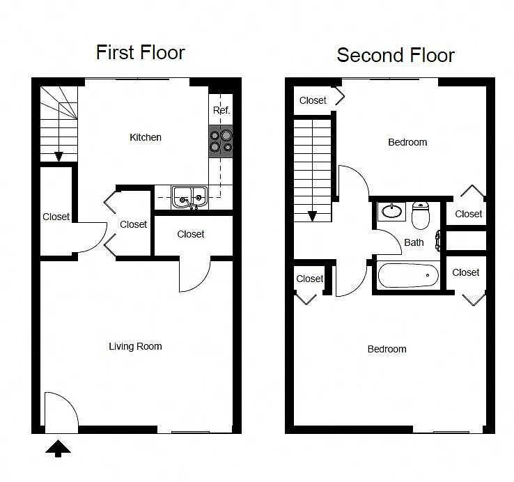 Floor plan Two-Bedroom
