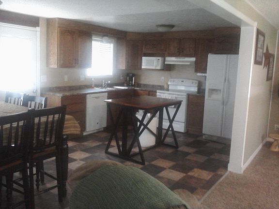 Open kitchen dining area
