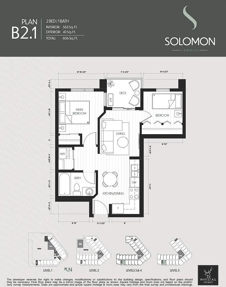 2 bed, 554 sqft, $2,010 — Photo 2