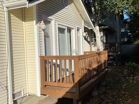 Back yard with deck