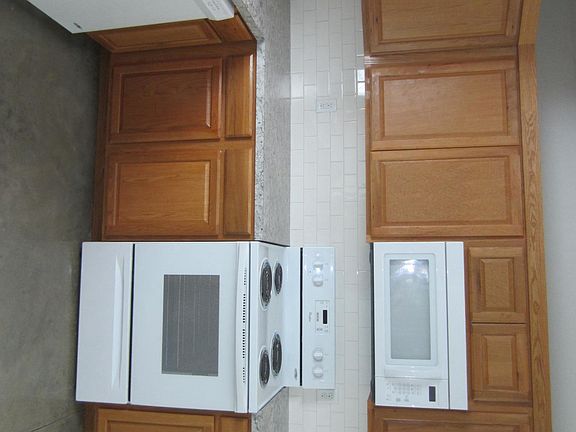 Oak cabinets