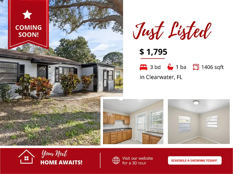 3 bed, 1.0 bath, 1046 sqft, $1,795 — Photo 1