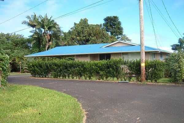 View from private road