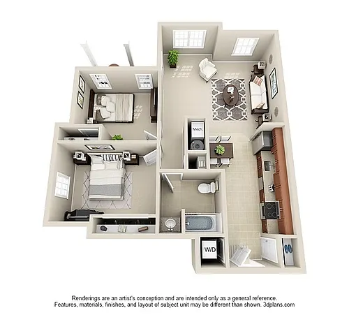 Floor plan Oakwood 1A