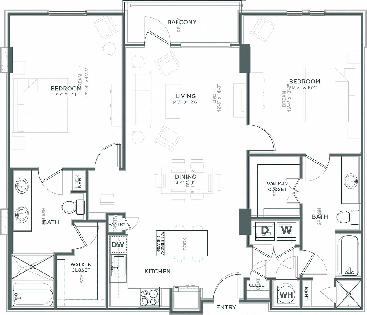 Floor plan The Hunt Tower
