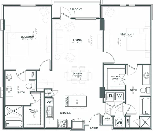Floor plan The Hunt Tower