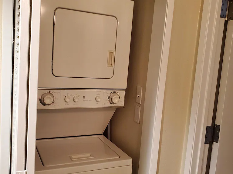 Laundry area in bathroom