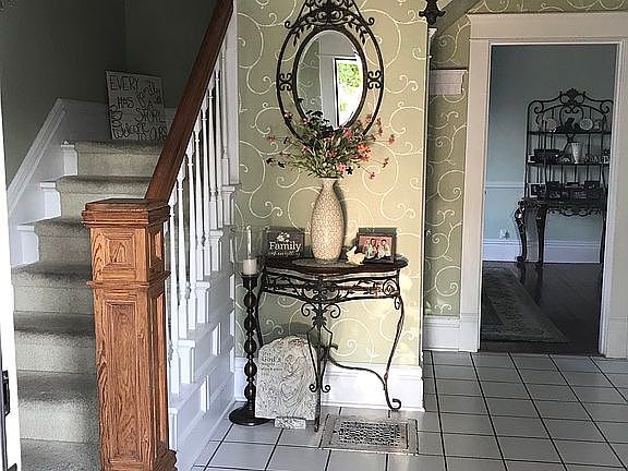 A welcoming and open foyer