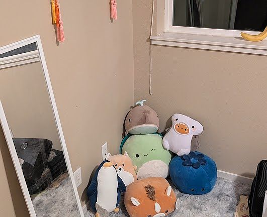 Bedroom corner. Little friends and other decor can be relocated as you want :)