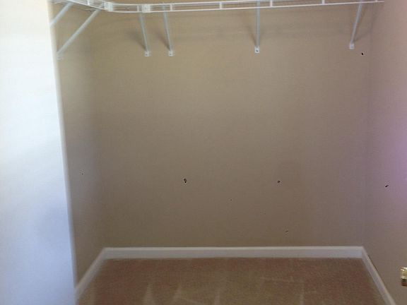 Walk-in closet in master bedroom