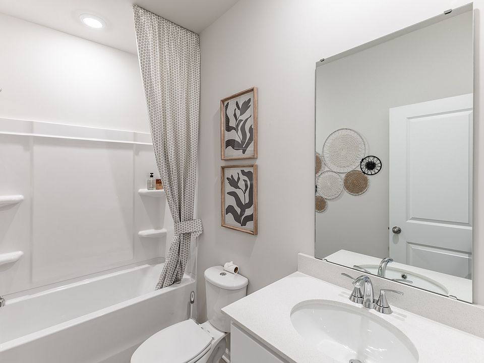 The Gibson floorplan with the Lush White interior package modeled at Madison Preserve.