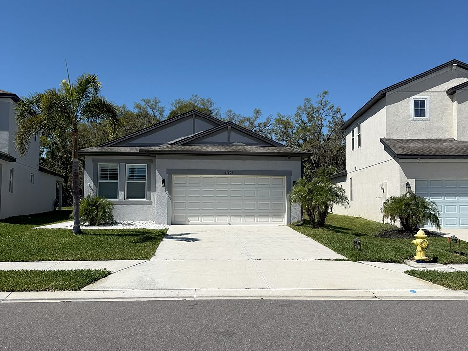 Single story home with ample space between neighbors.