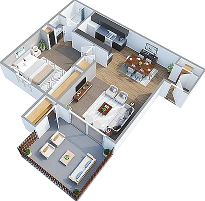 One Bedroom One Bedroom