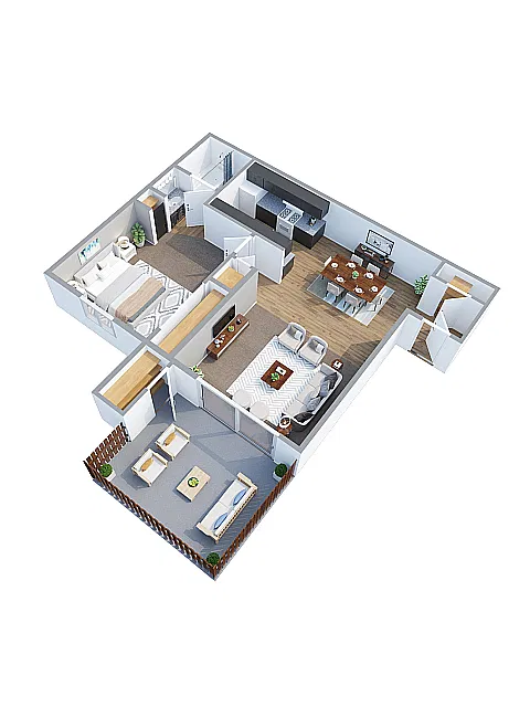 Floor plan One Bedroom