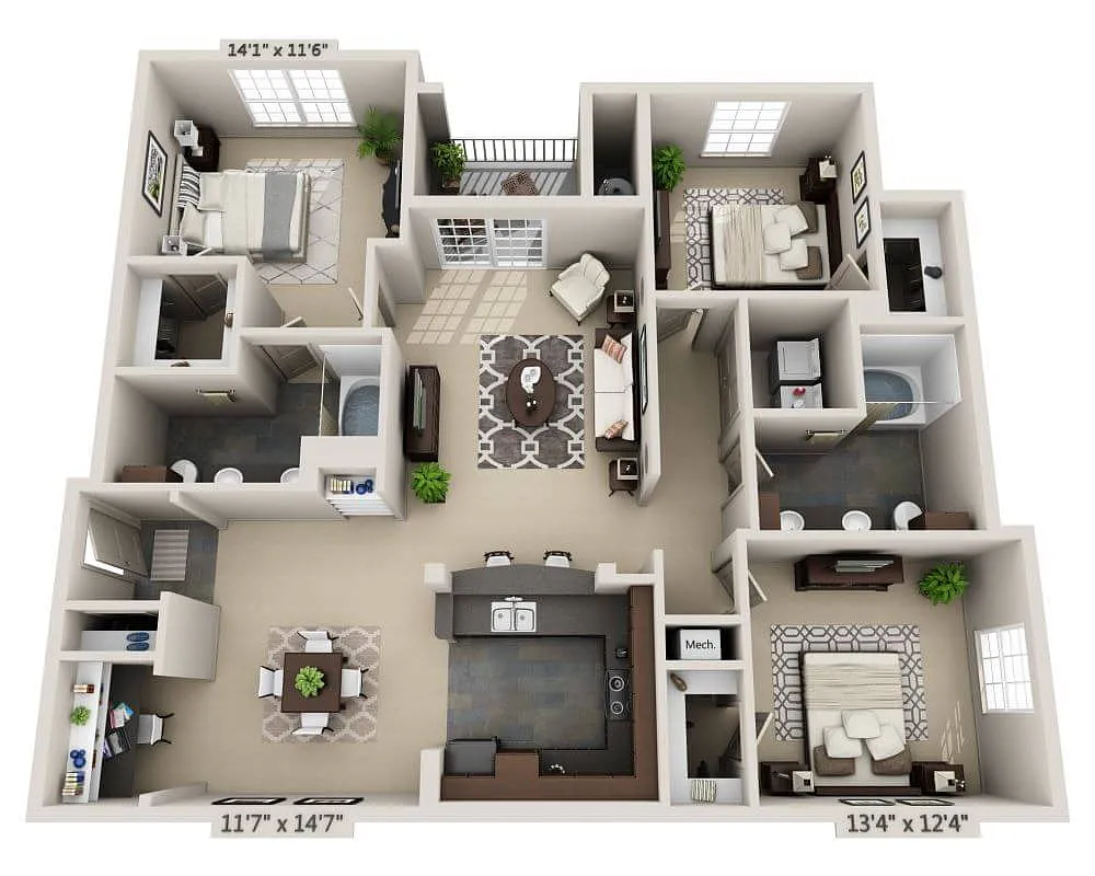 Floor plan Plan G (C2A)