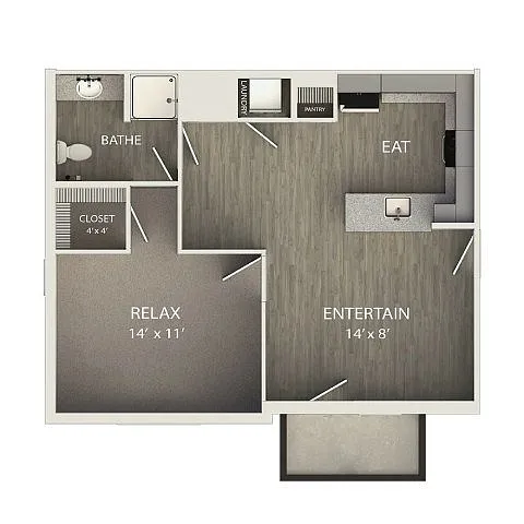Floor plan Affordable Program A2