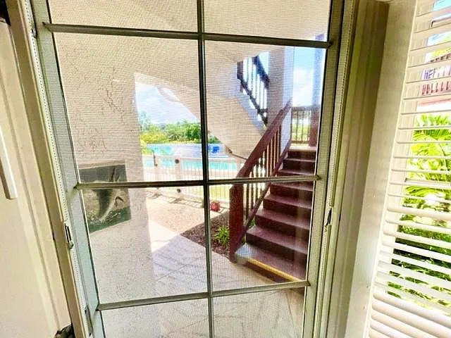Side view from Kitchen to pool