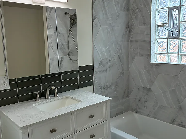 Newly renovated bathroom