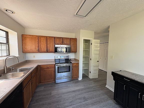 Stainless steel appliances.