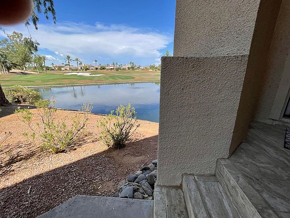 The view from the steps up to the front door.
