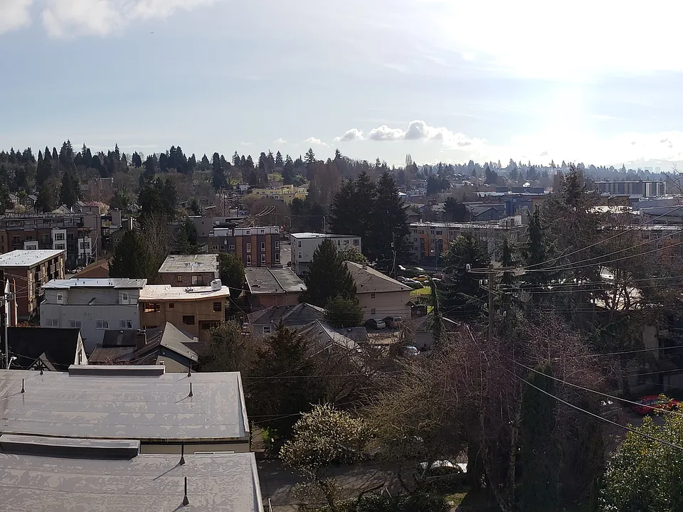 View facing east