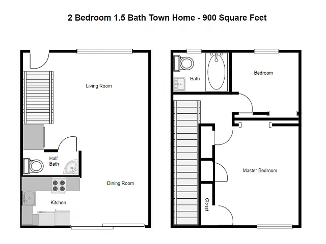 Floor plan 2X15