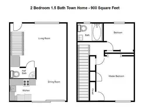 Floor plan 2X15