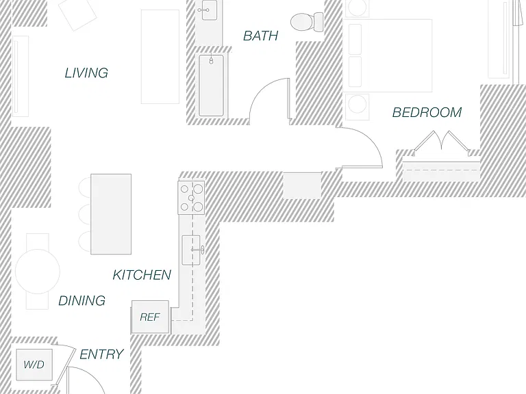 1-11B floor plan Astra Tower