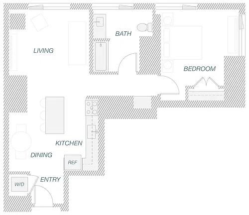 Floor plan 1-11B