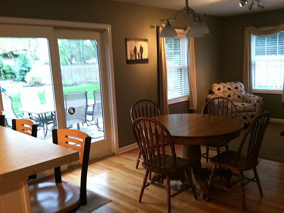 kitchen view of dining room
