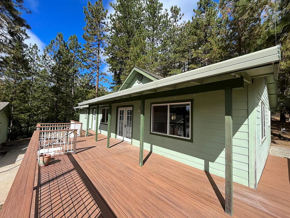 Large sunny deck