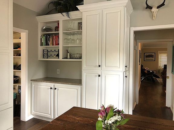 wine rack and pantry