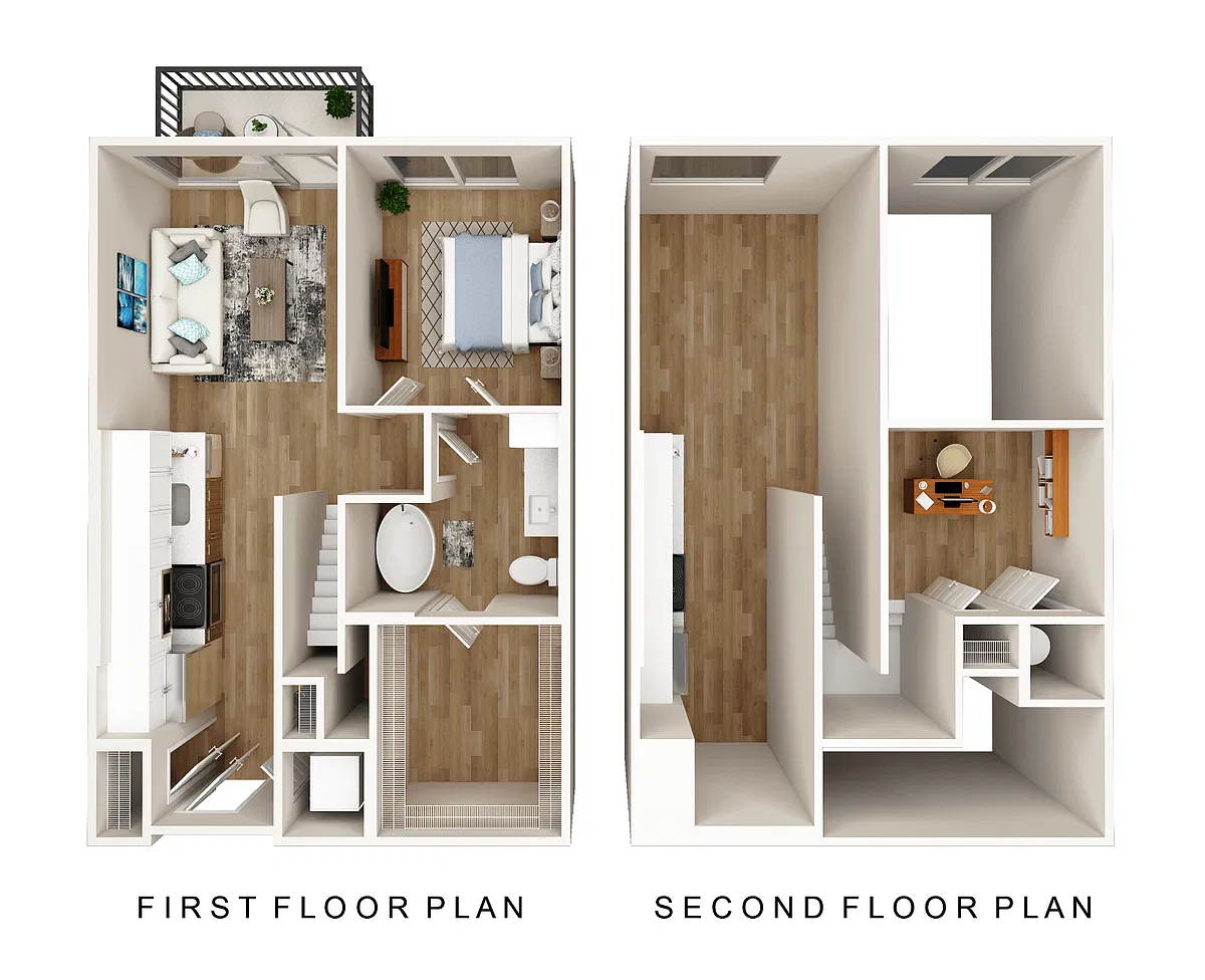 Floor plan 1 Bed 1 Bath Loft